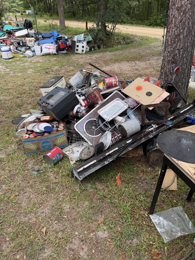Scrap metal, cookware and household items cleared out of a property